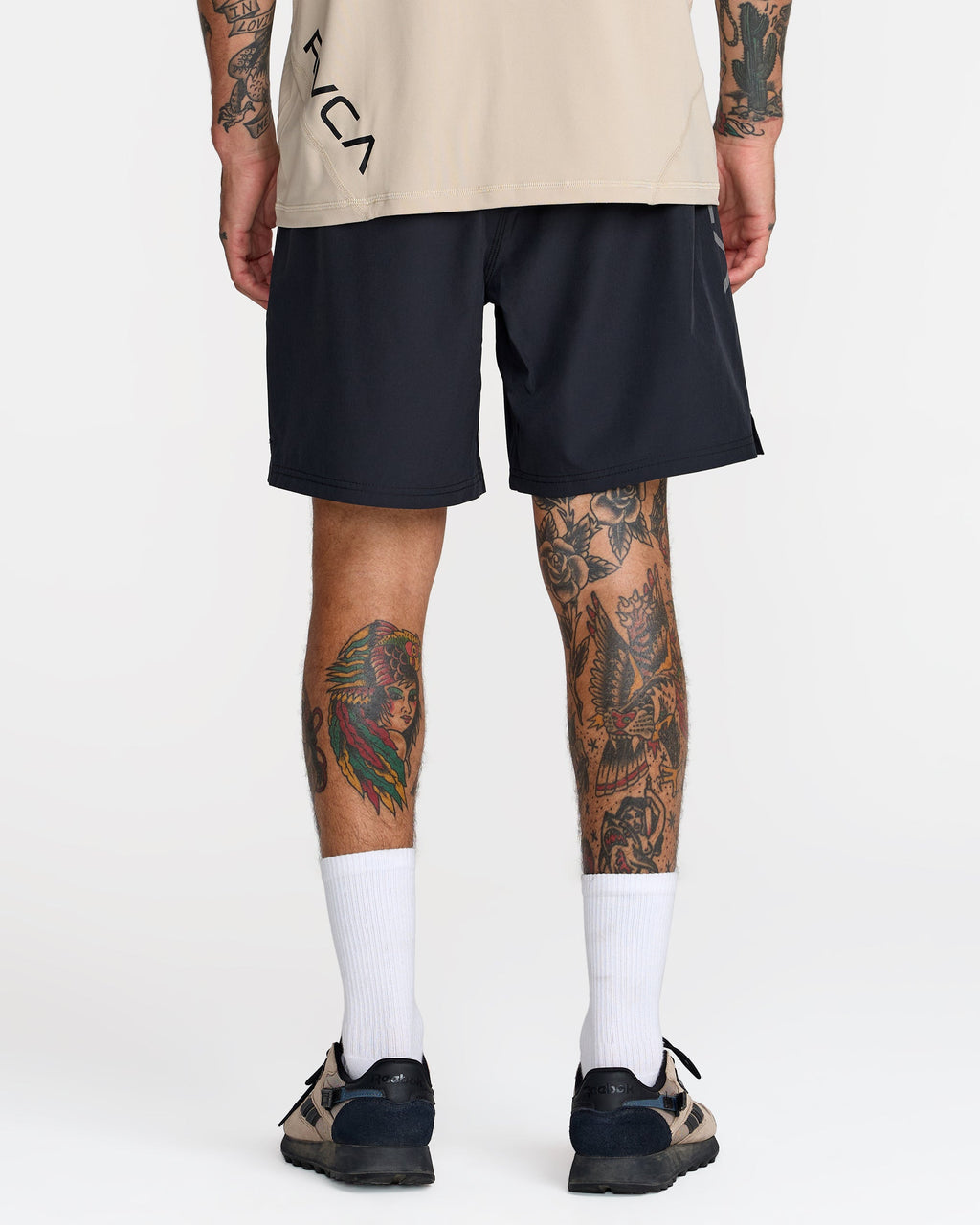 RVCA Scrapper II Short Black on model back