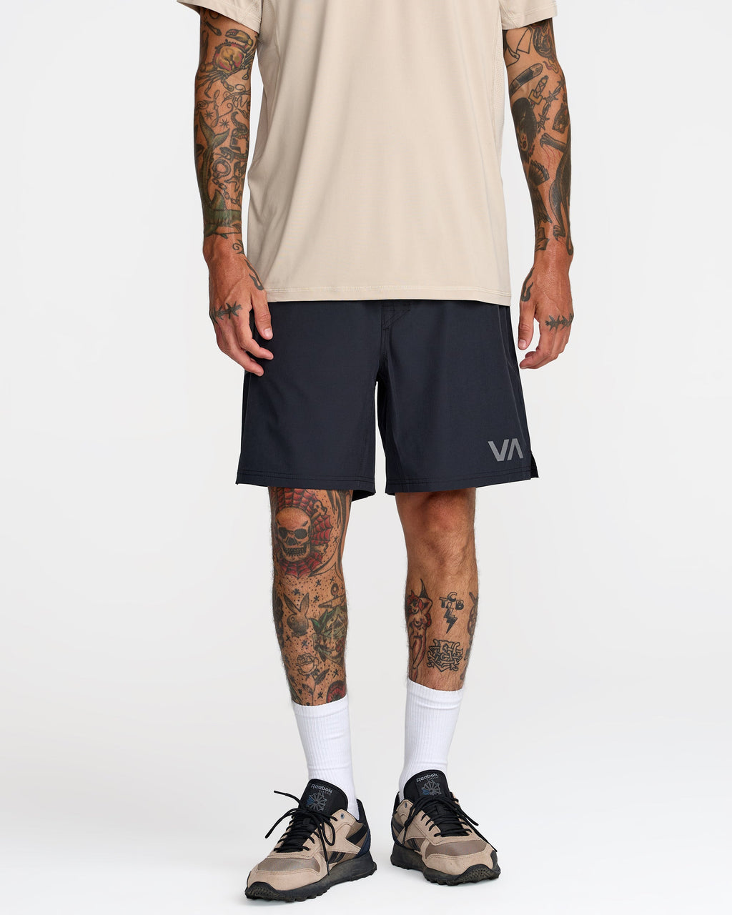RVCA Scrapper II Short Black on model front