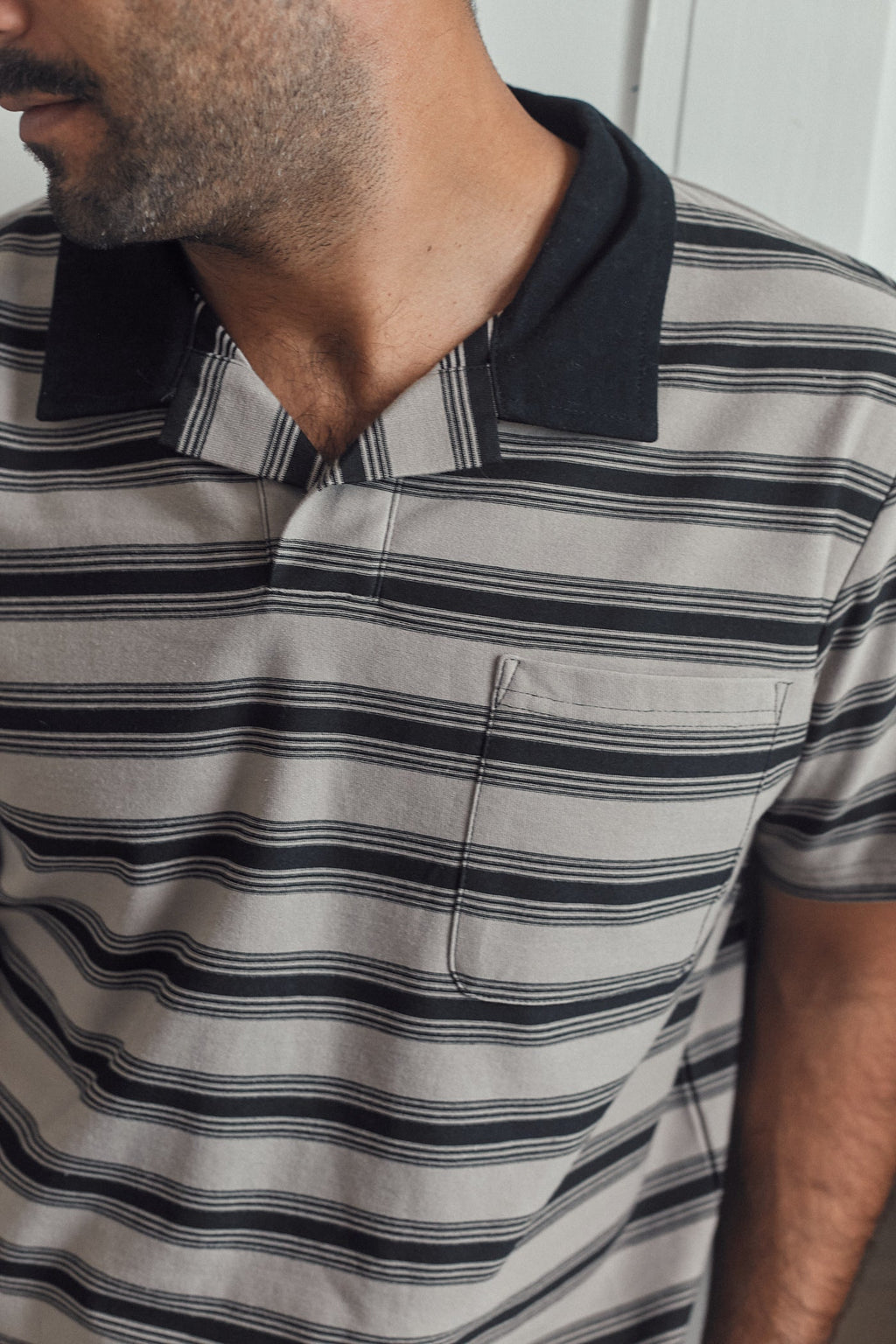 Rhythm Vintage Stripe Havana Polo Moonrock