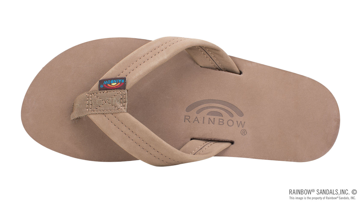 Rainbow Men's Double Layer Premier Leather Dark Brown top