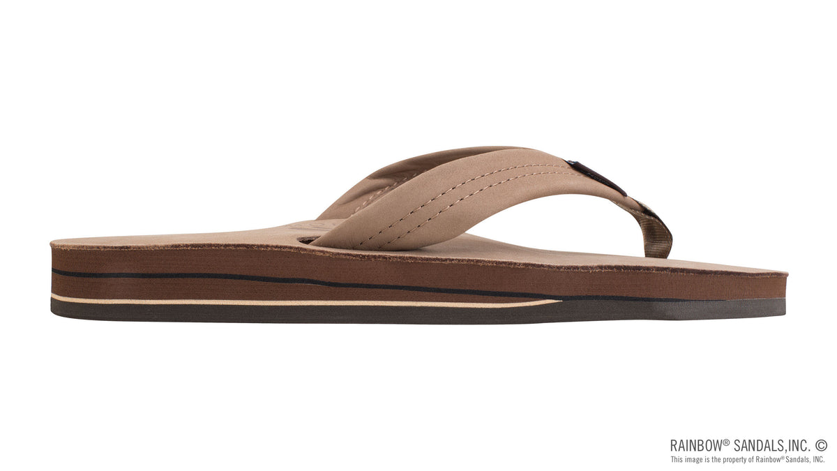 Rainbow Men's Double Layer Premier Leather Dark Brown profile