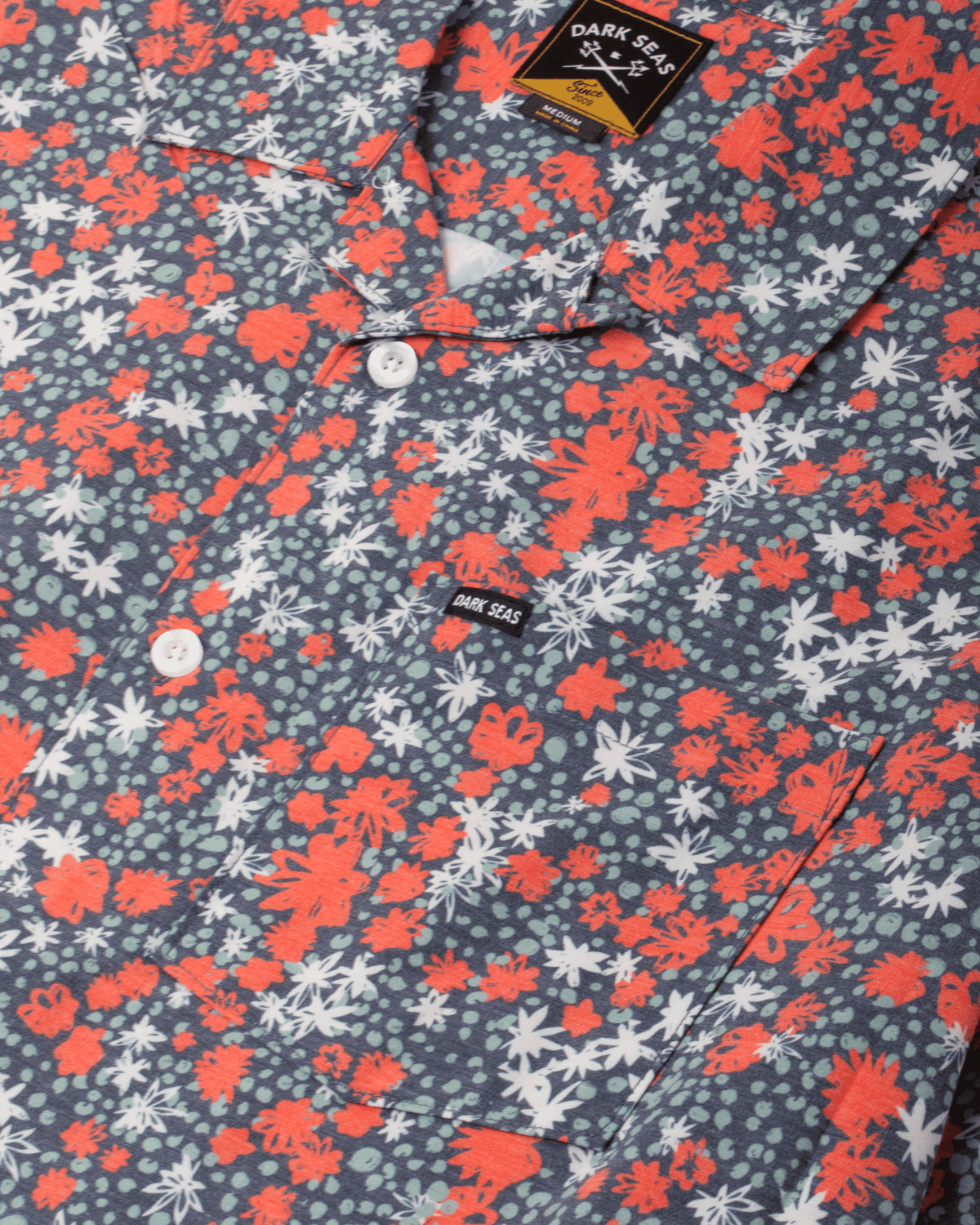 Dark Seas Wilhart SS Shirt Navy/Red