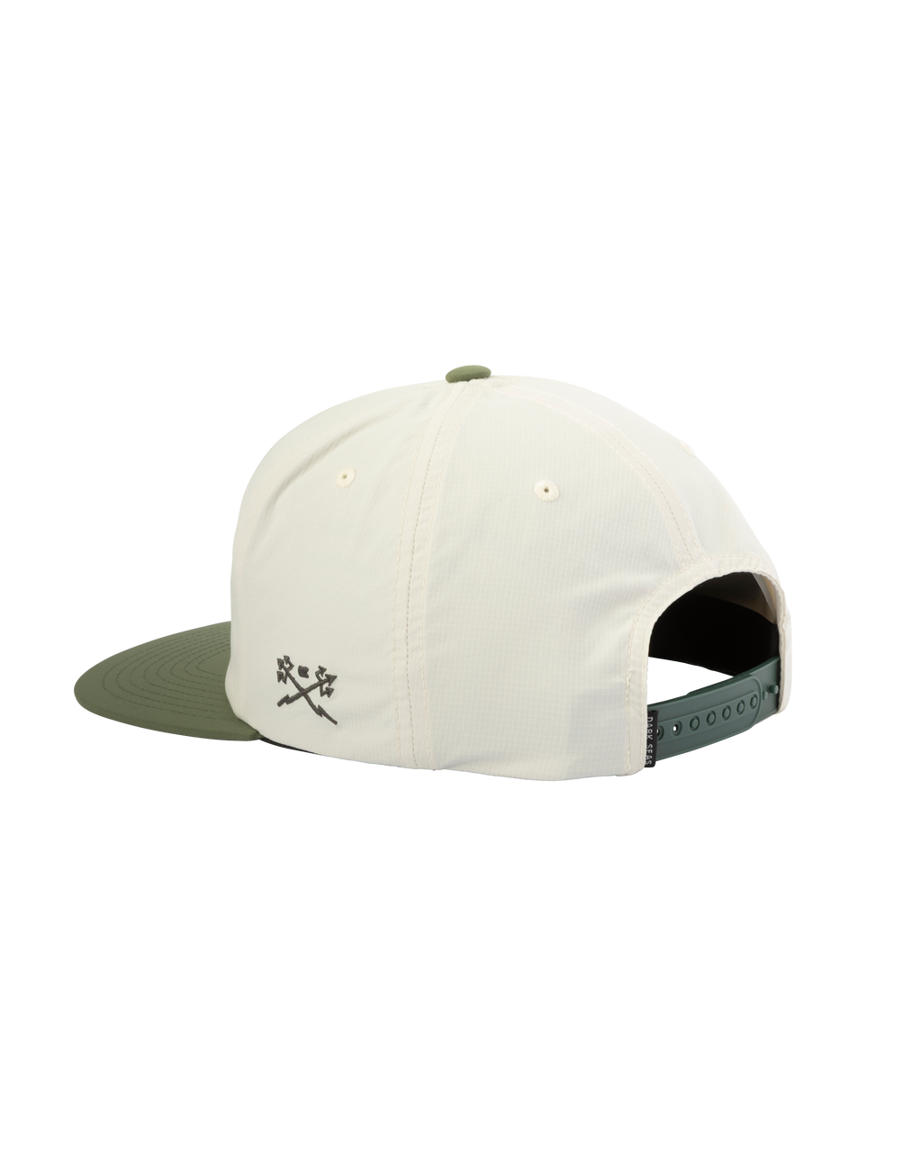 Dark Seas Tridents Nylon Hat White/Green