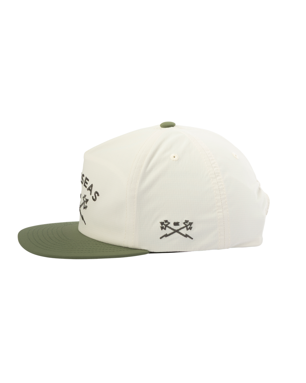 Dark Seas Tridents Nylon Hat White/Green