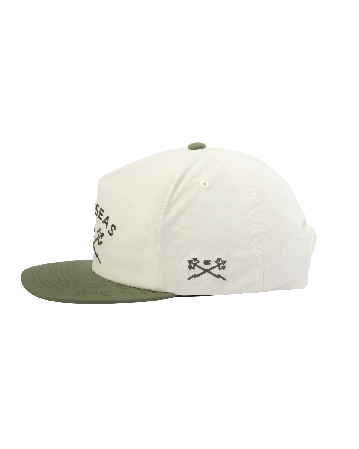 Dark Seas Tridents Nylon Hat White/Green