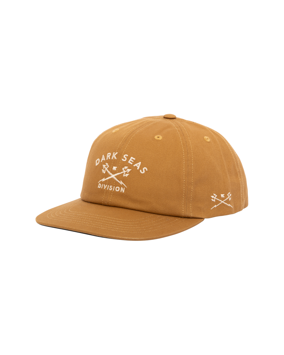 Dark Seas Tridents Low Pro Hat Light Brown