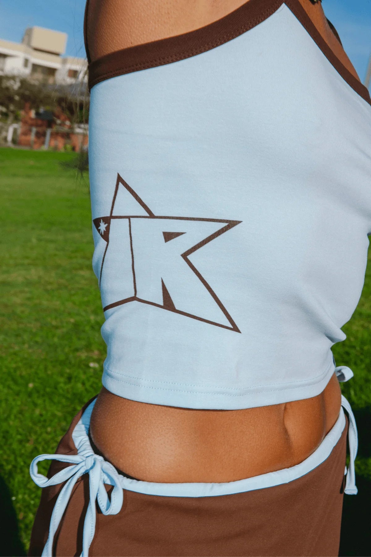 Inner Realm Five Point Singlet Blue