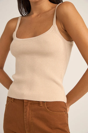 Rhythm Yumi Knit Top Sand