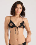 Volcom Bright & Sol Tie Front Triangle Top
