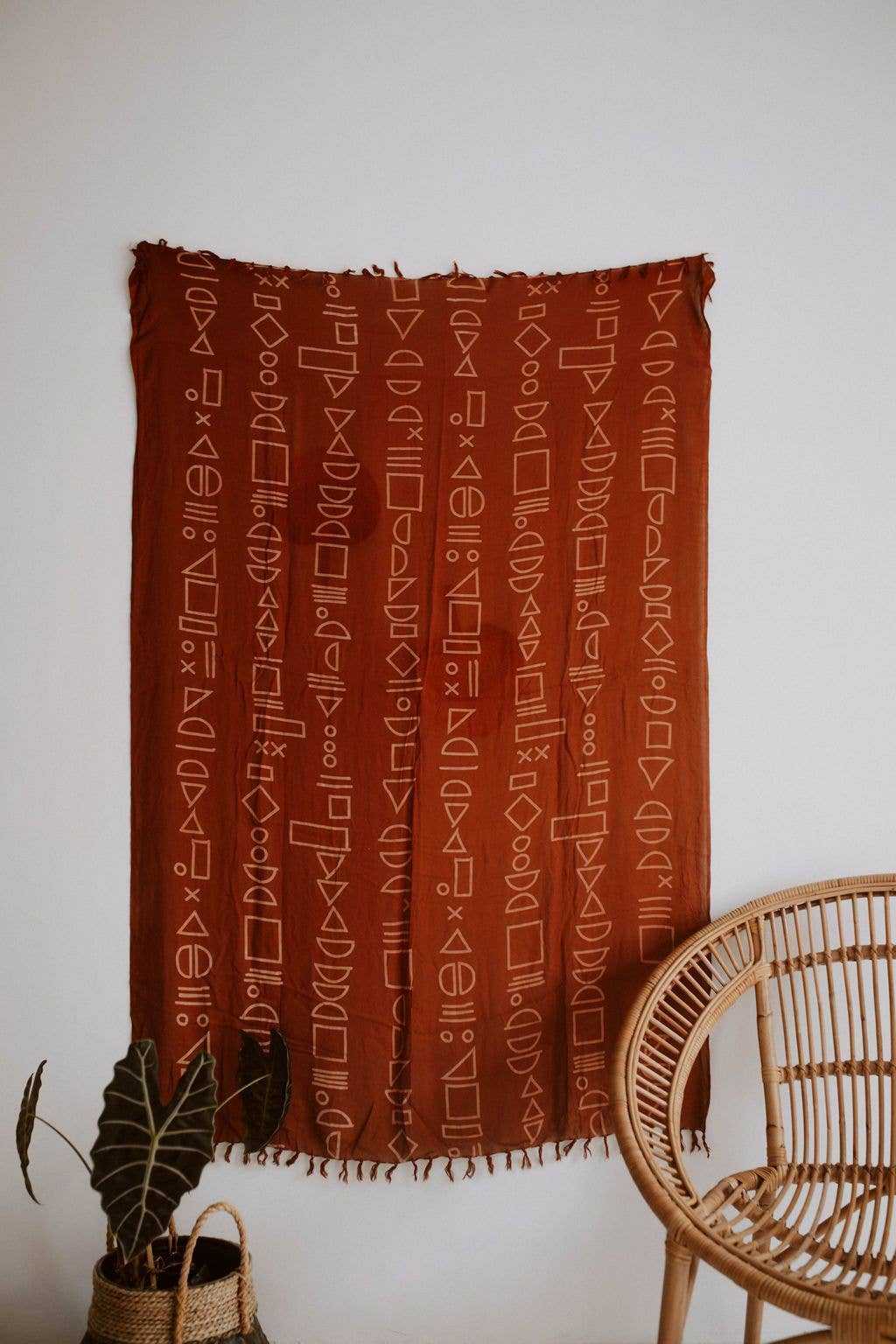 Shapes Tapestry: Vintage Olive