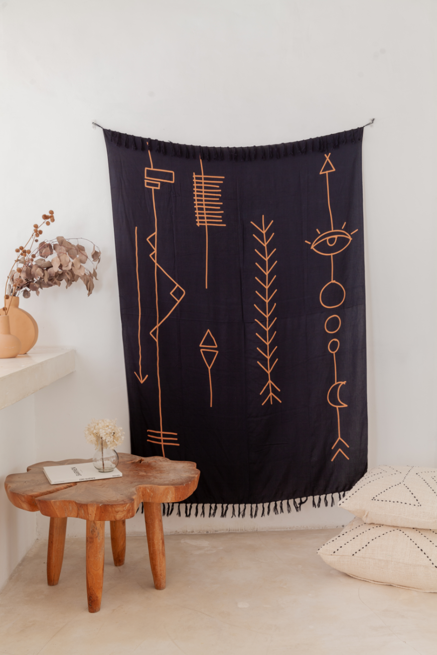 Abstract Tapestry: Dusty Rose