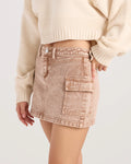 Volcom Delia Cargo Mini Skirt Hen
