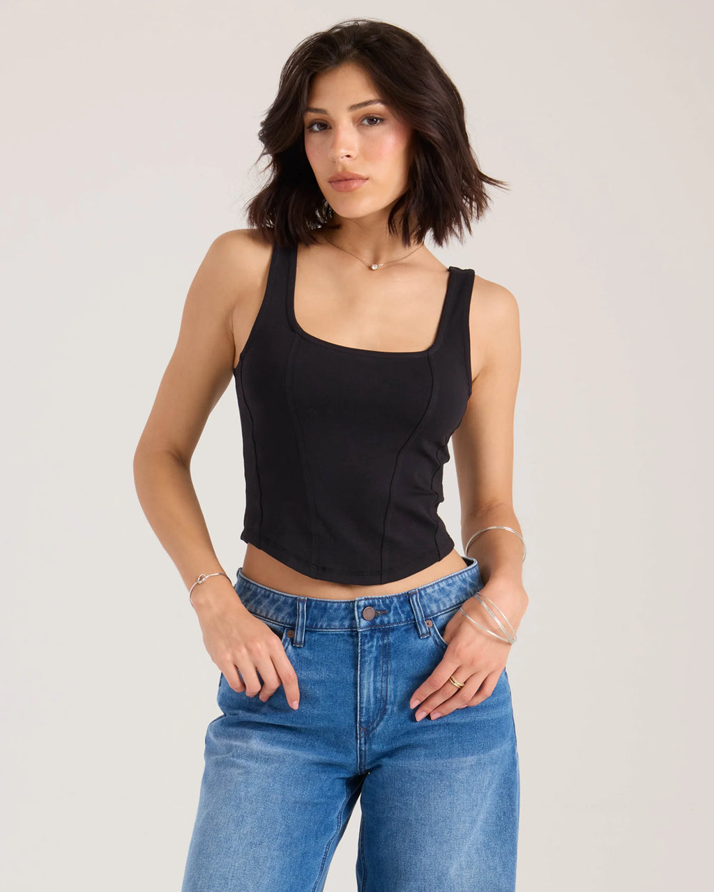 Volcom Hot Girl Corset Top Black