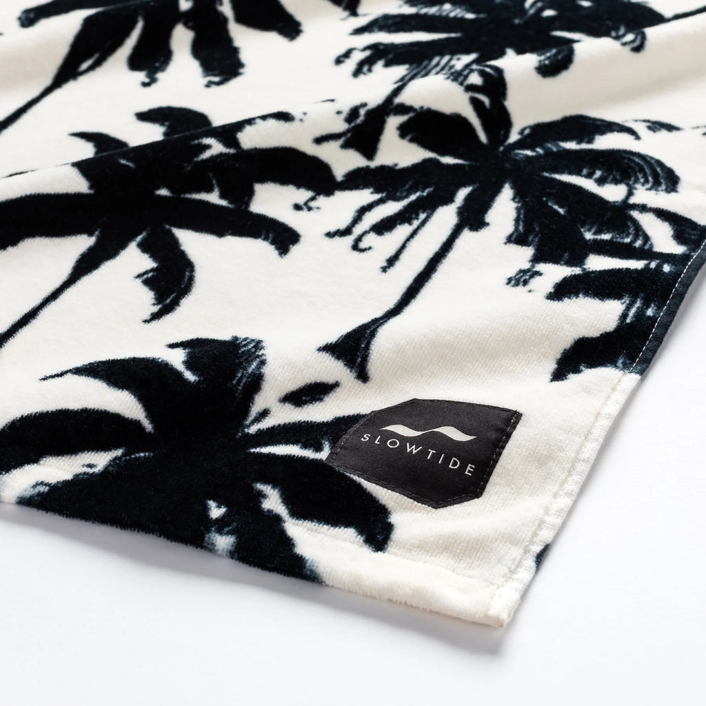 Slowtide Luca Beach Towel Black