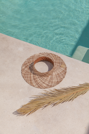 Holiday Papale Sun Hat in Amber Ombre