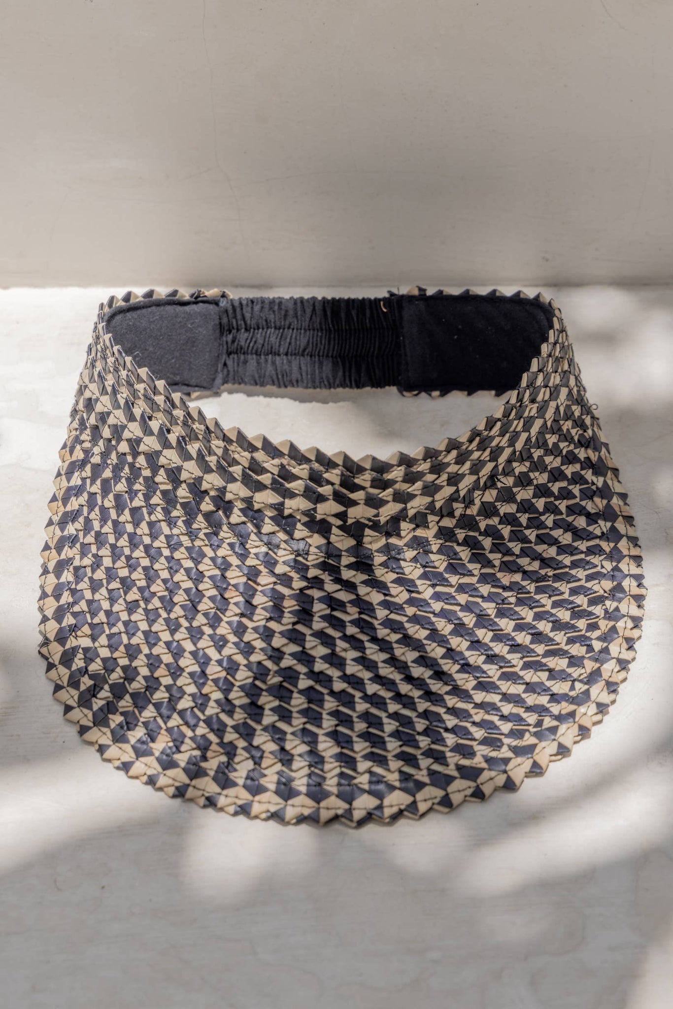 Rattan Sun Visor in Ombre: Amber