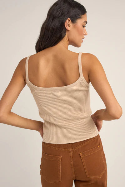 Rhythm Yumi Knit Top Sand