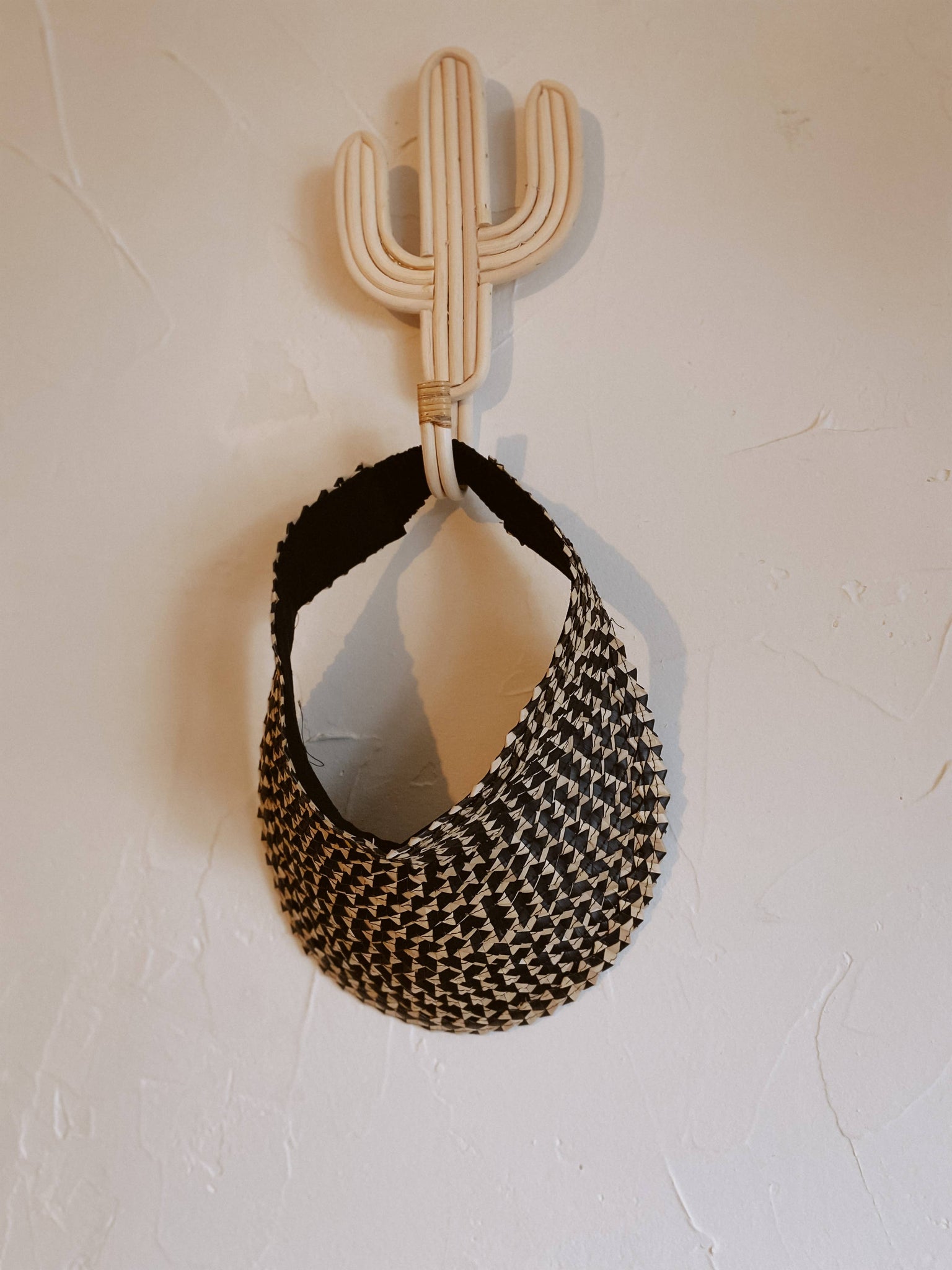Rattan Sun Visor in Ombre: Amber