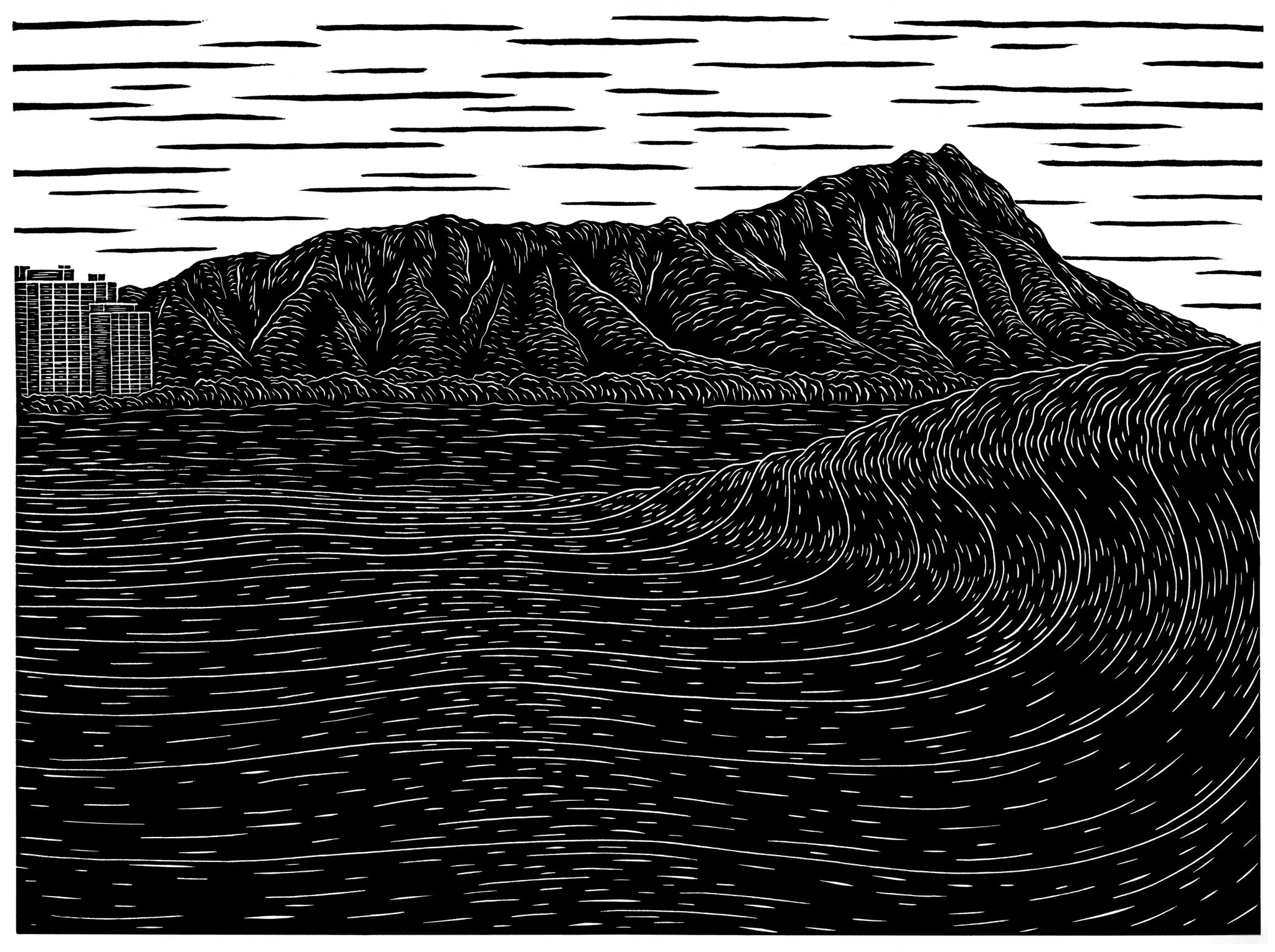 Kean Arts Inc. Le'ahi Lane 11x14 Print