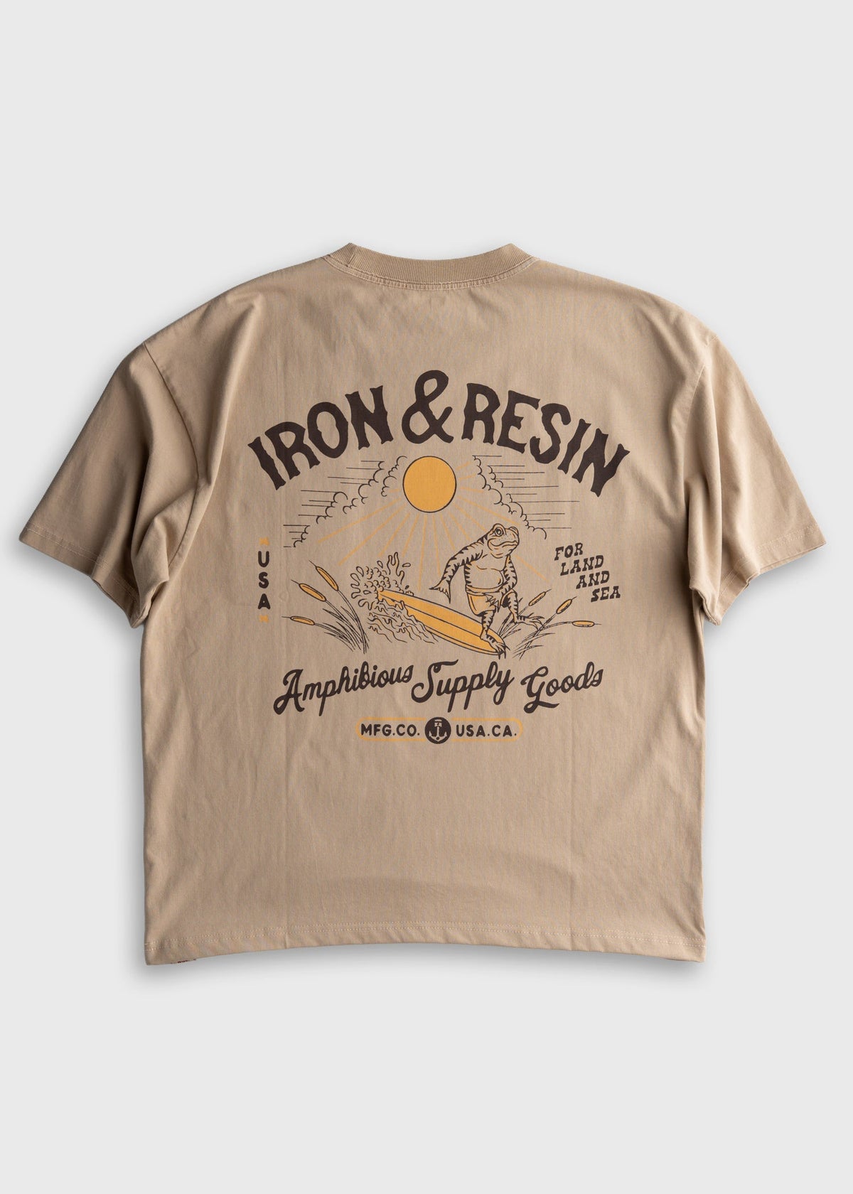 Iron & Resin Amphibious Supply Goods Pocket Tee Beige