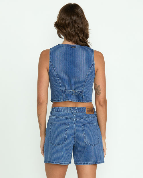 Volcom Stoned Bf Vest Denim