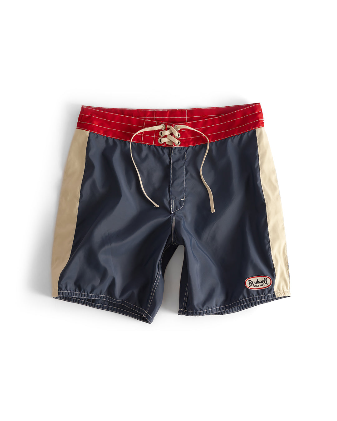 Birdwell 300 Legend Boardshorts - Navy/Red/Bone