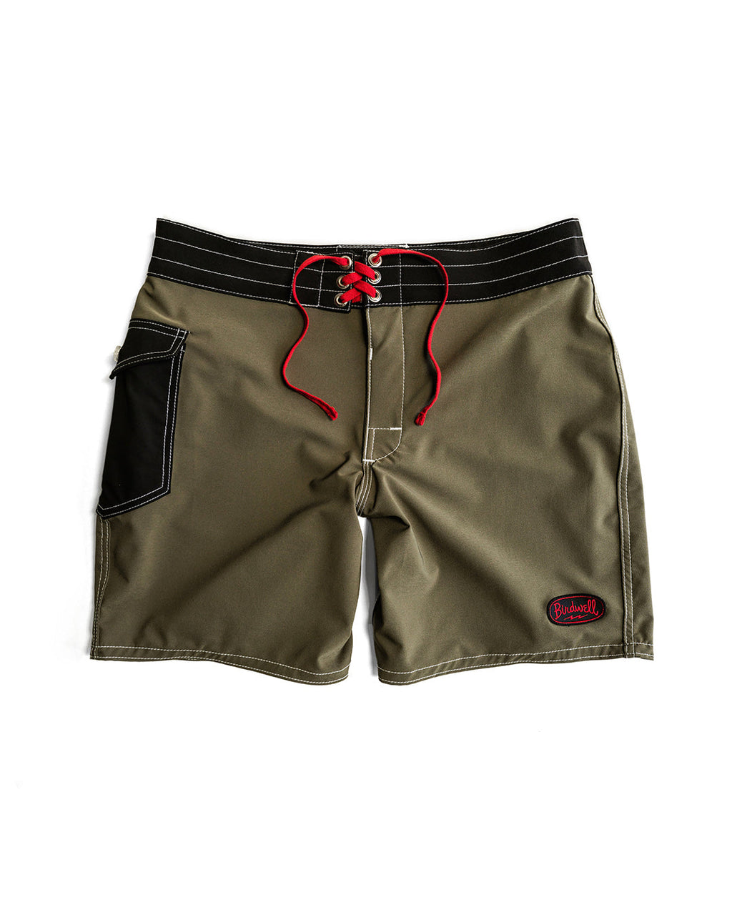 Birdwell 808 Powerbird Boardshorts - Dark Olive/Black