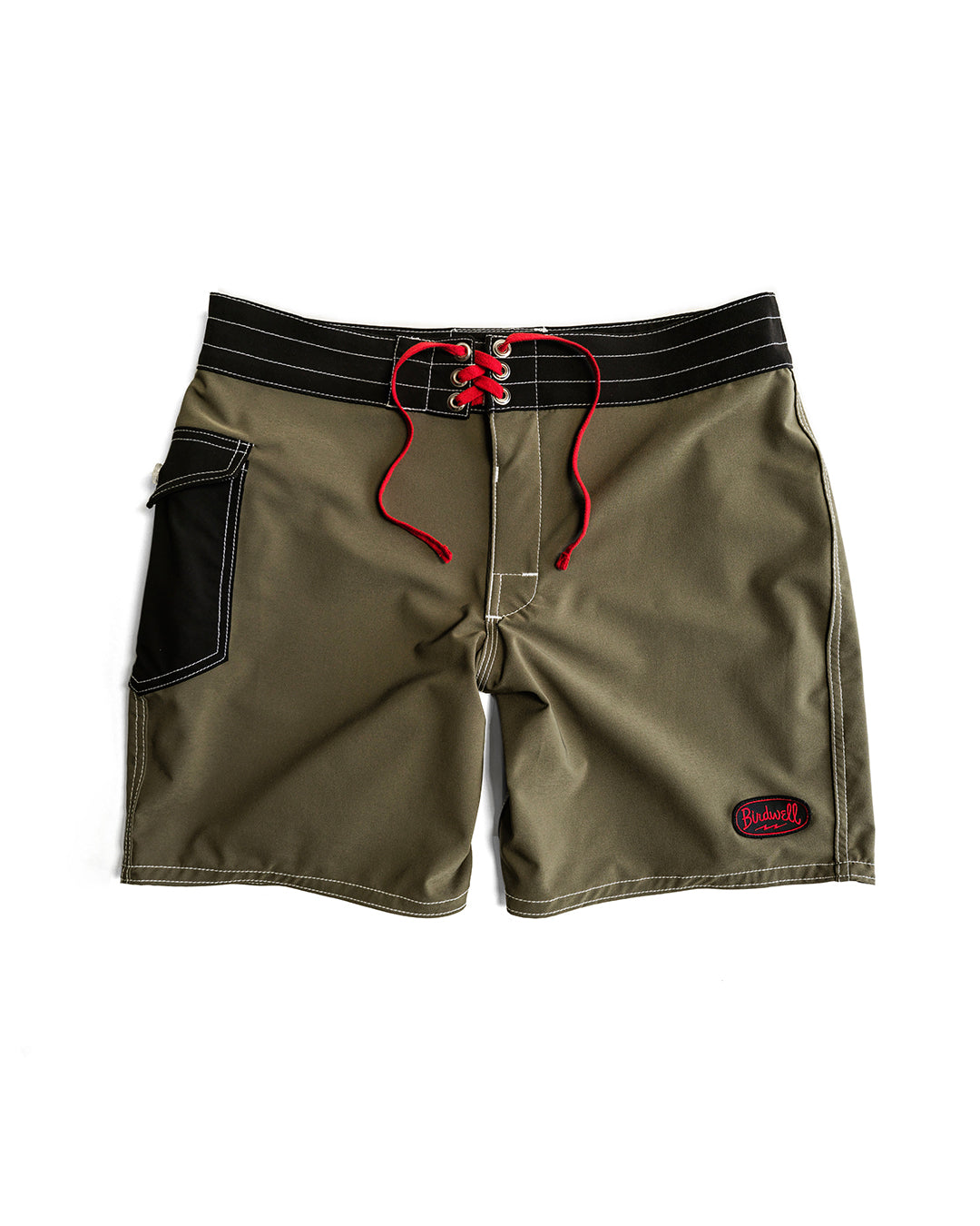 Birdwell 808 Powerbird Boardshorts - Dark Olive/Black