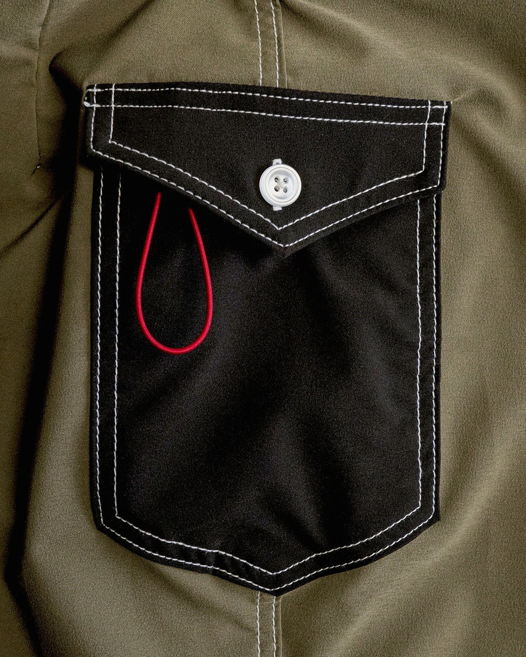 Birdwell 808 Powerbird Boardshorts - Dark Olive/Black - view 4