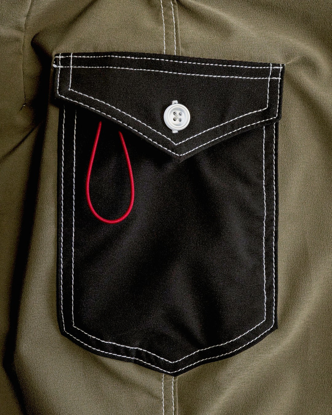 Birdwell 808 Powerbird Boardshorts - Dark Olive/Black - view 4