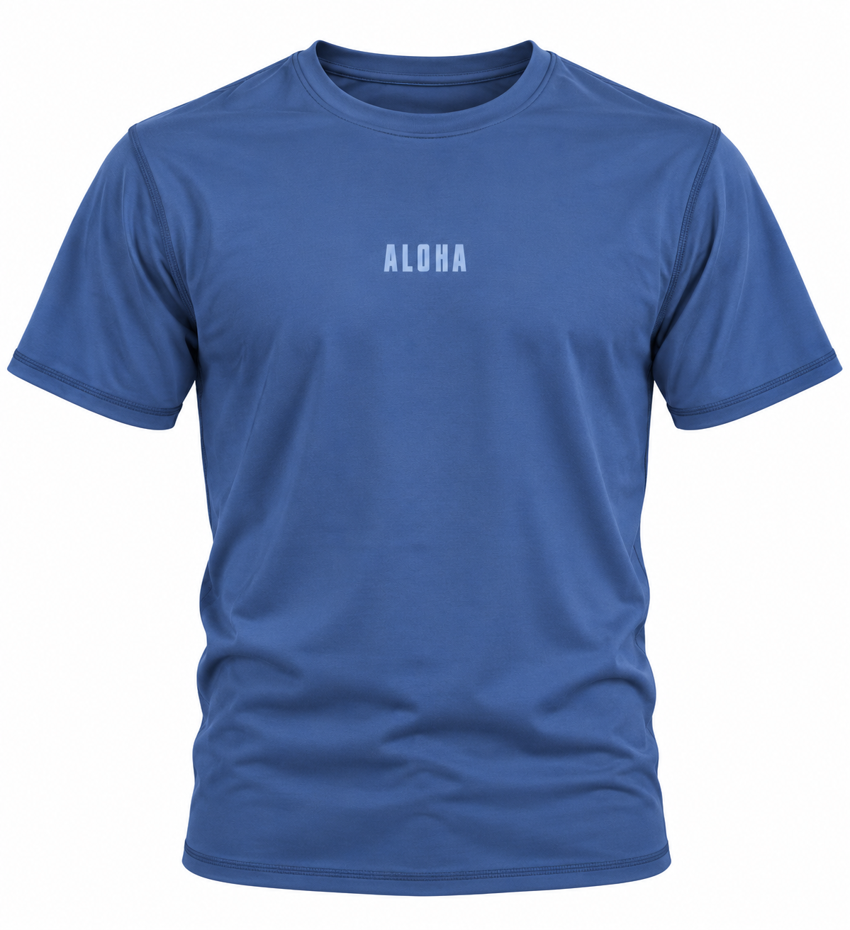 SantoLoco Short Sleeve Performance Shirt -  Aloha Grey Blue