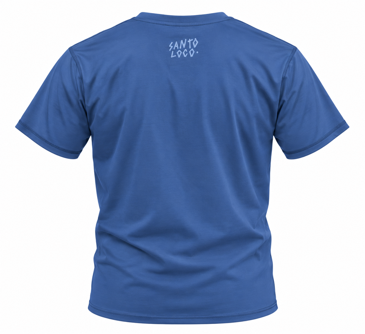 SantoLoco Short Sleeve Performance Shirt -  Aloha Grey Blue