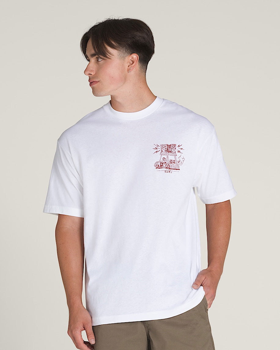 Vans Boom Cart SS Tee White