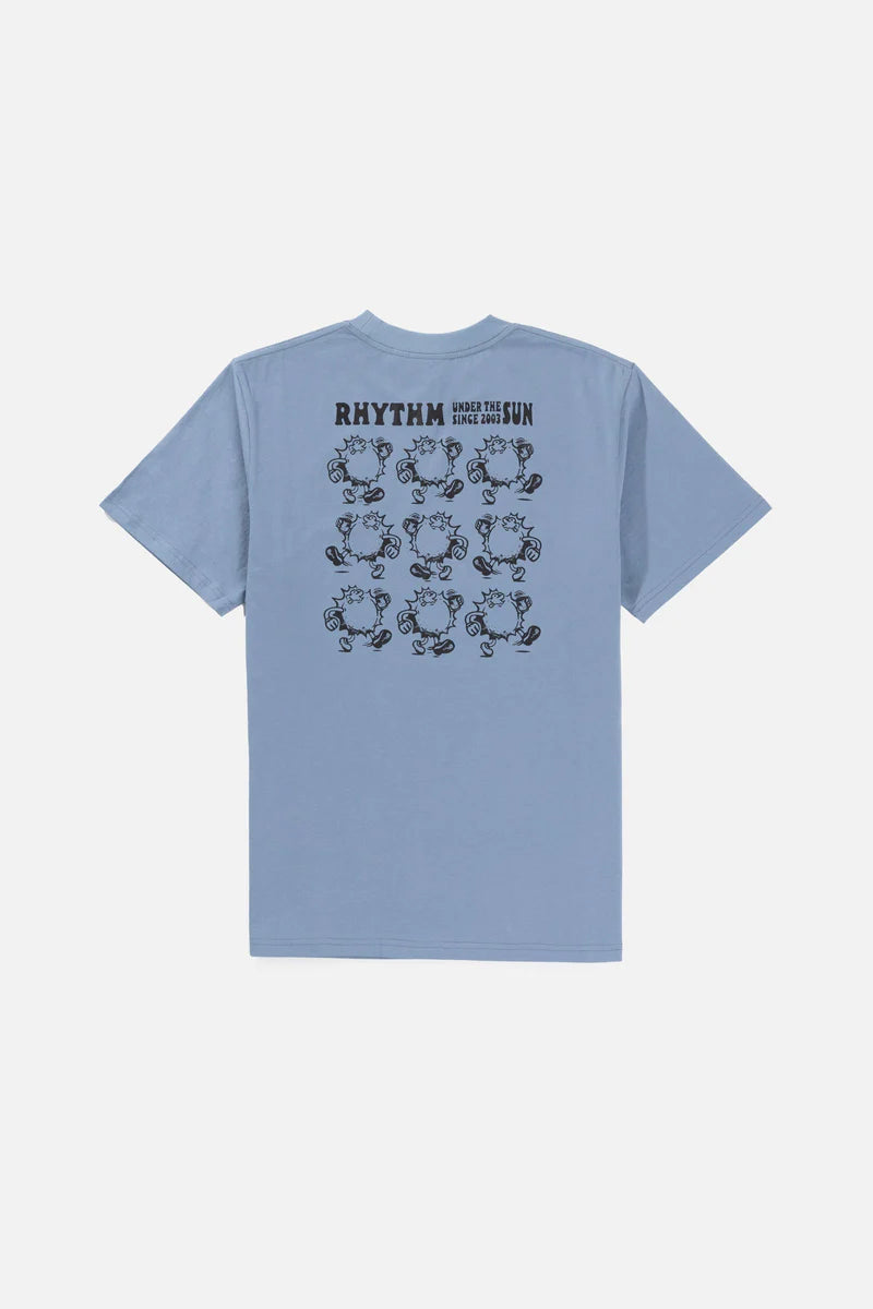 Rhythm Rise And Shine SS T-Shirt Sea Blue