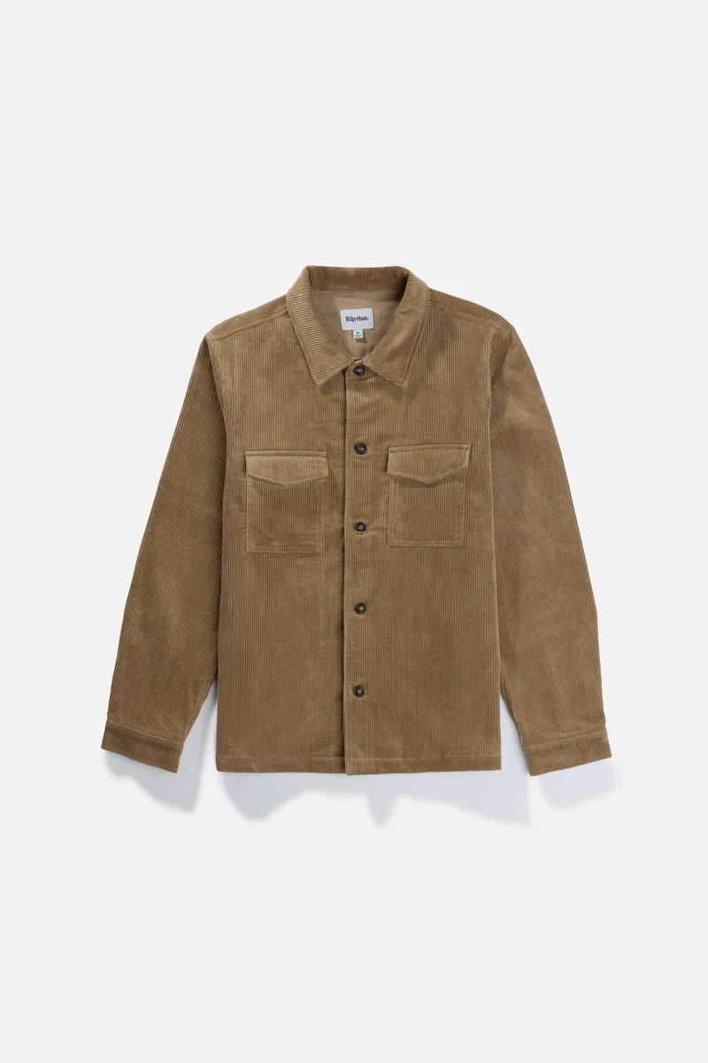 Rhythm Cord Overshirt Sand