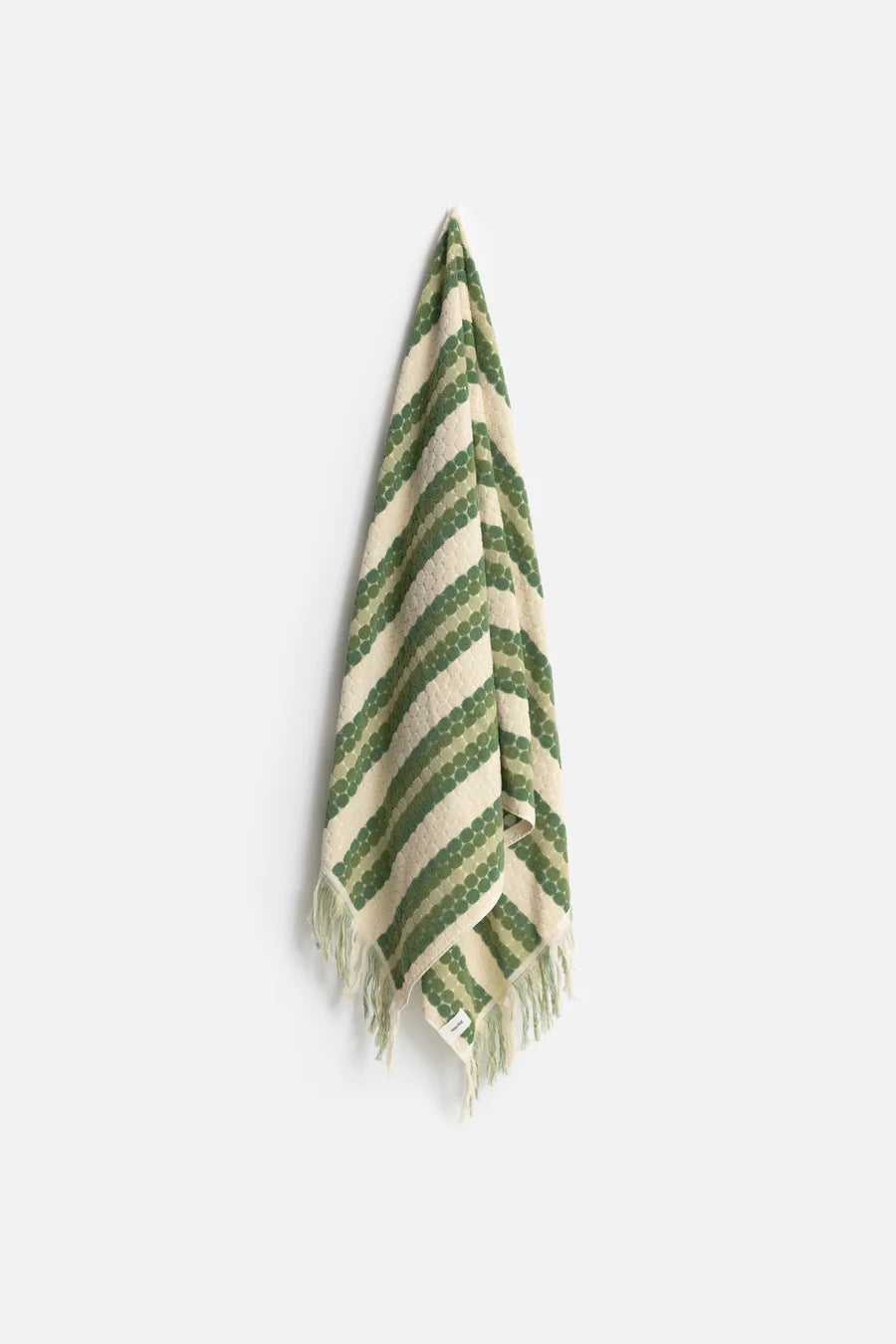 Rhythm Vacation Stripe Towel Palm Green