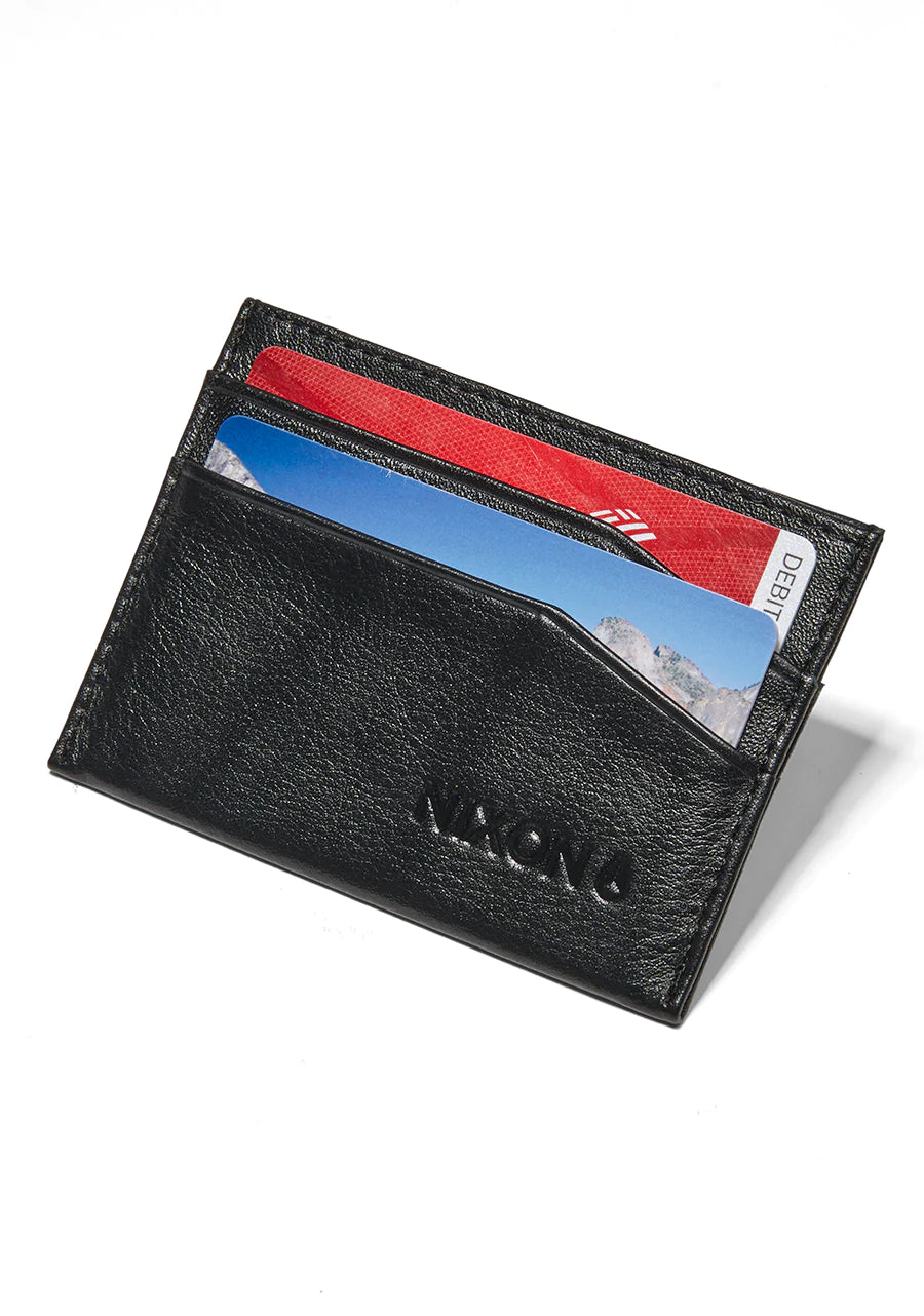Nixon Flaco Leather Card Wallet Black