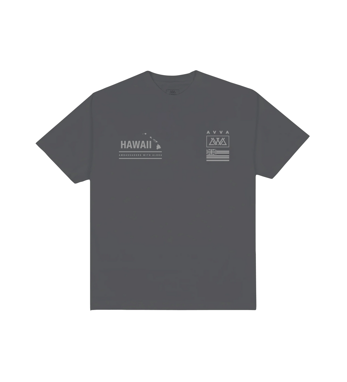 AVVA Team Hawaii Tee- Charcoal Grey