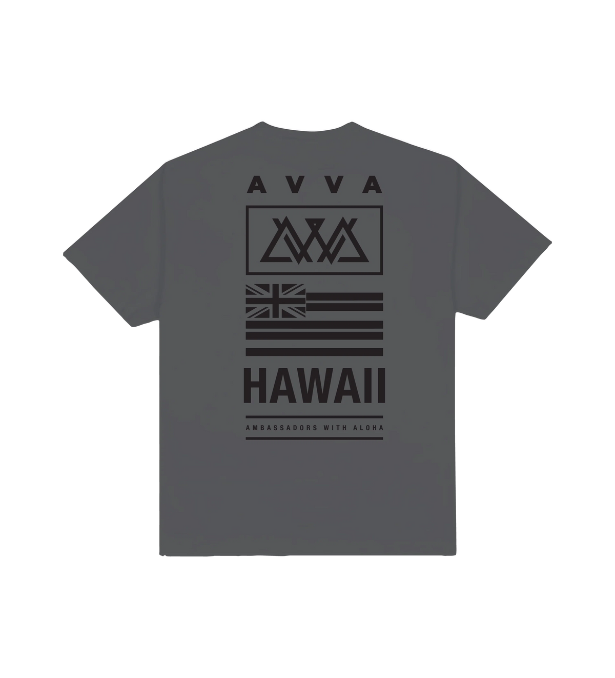 AVVA Team Hawaii Tee- Charcoal Grey