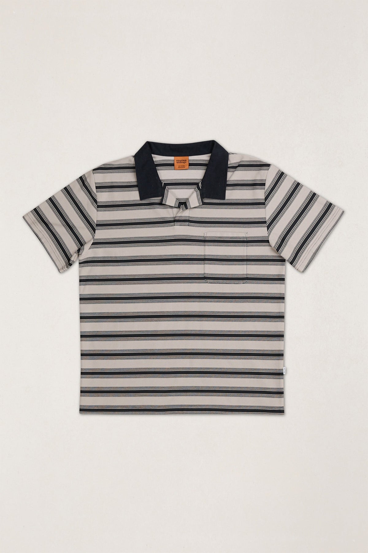 Rhythm Vintage Stripe Havana Polo Moonrock