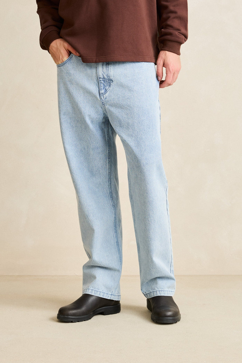 Rhythm Relaxed Heavywash Jean Light Blue