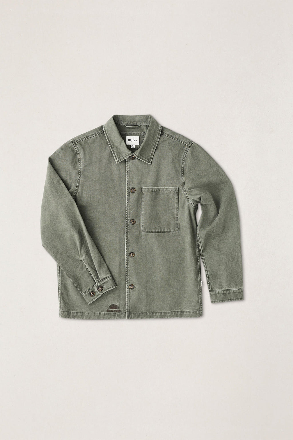 Rhythm Field Guide LS Shirt Stone