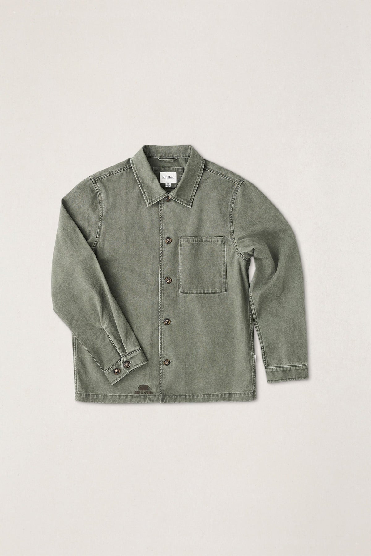 Rhythm Field Guide LS Shirt Stone