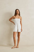 Rhythm Perry Strapless Playsuit White