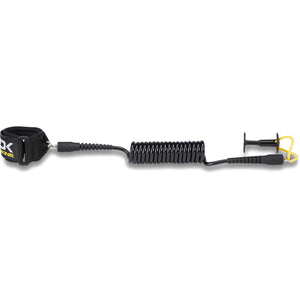 Dakine Bodyboard Coiled Bicep Leash 4ft x 1/4 Black/yellow