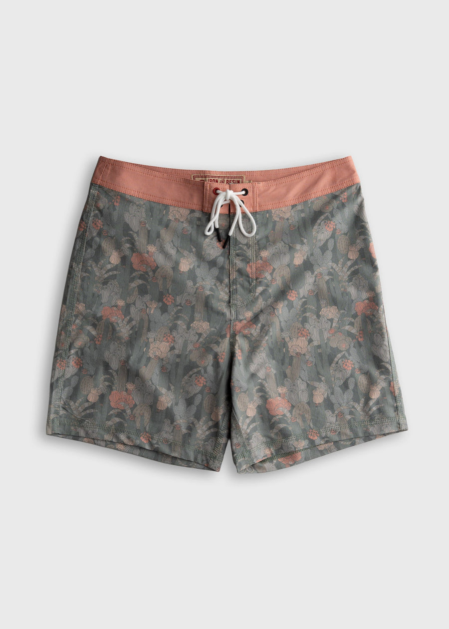 Iron & Resin Cactus Boardshort Green