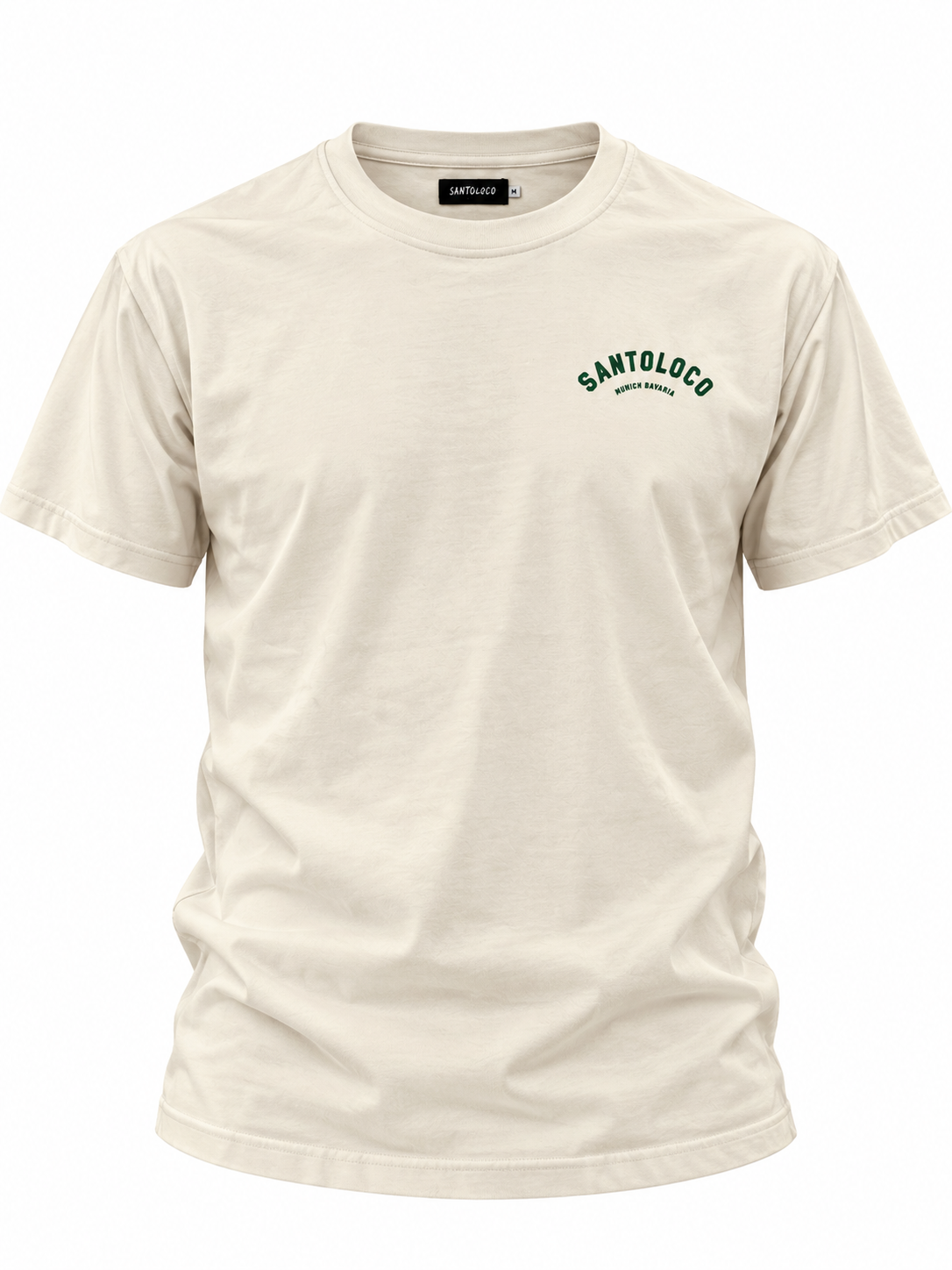 SantoLoco Munich Surfing is a Motorsport T-Shirt Off White