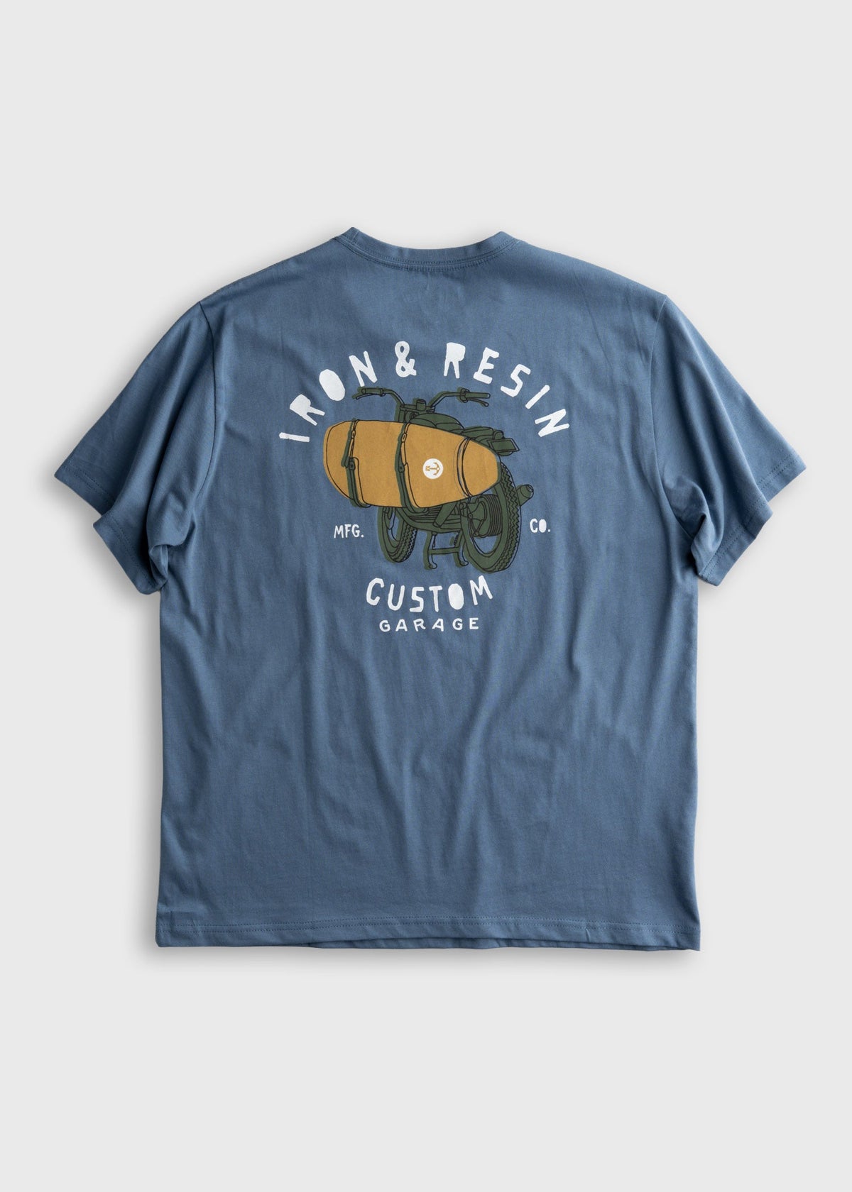 Iron & Resin Custom Garage Pocket Tee Sky Blue
