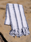 Sundream Riviera Navy Stripe throw