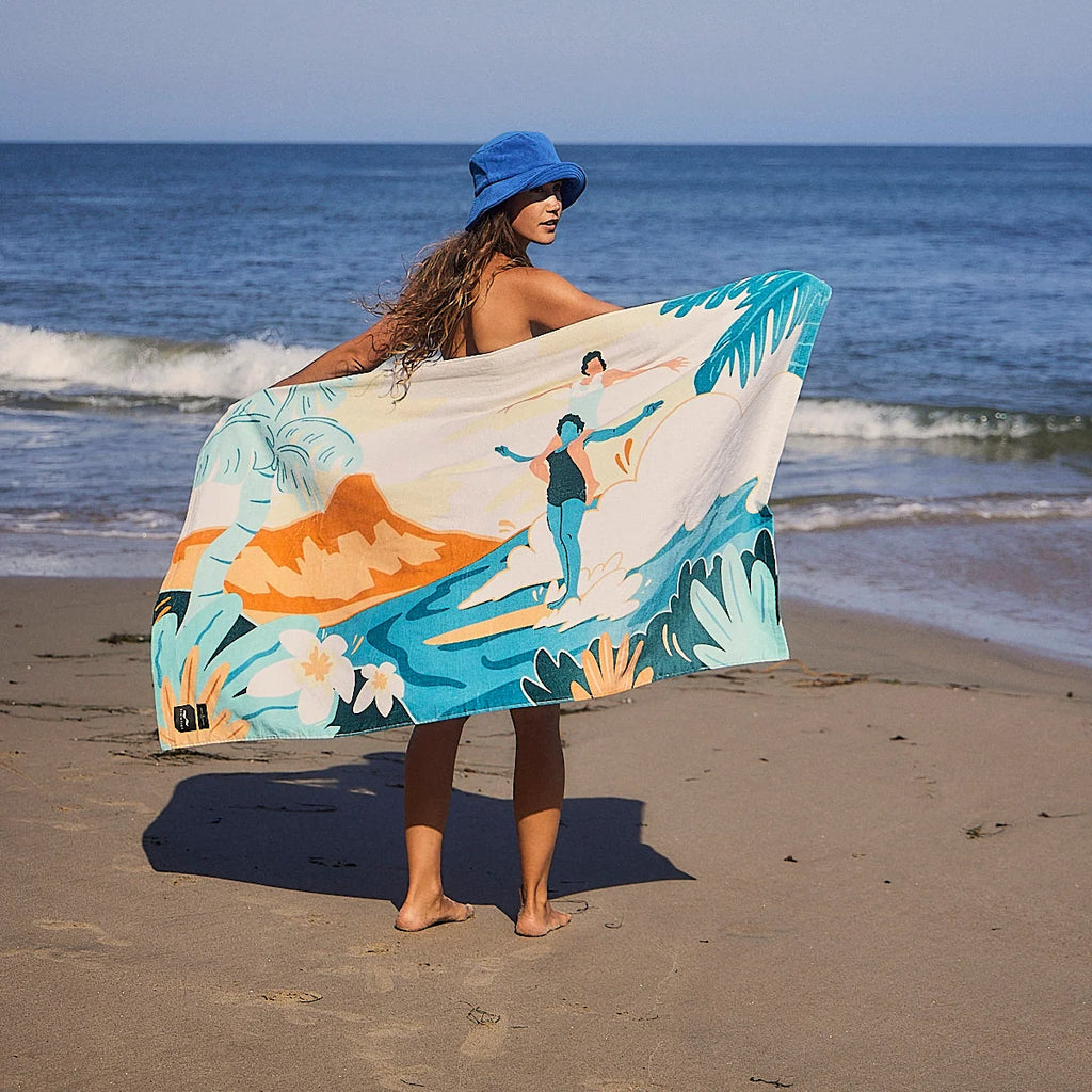 Slowtide Duke Beach Towel Blue